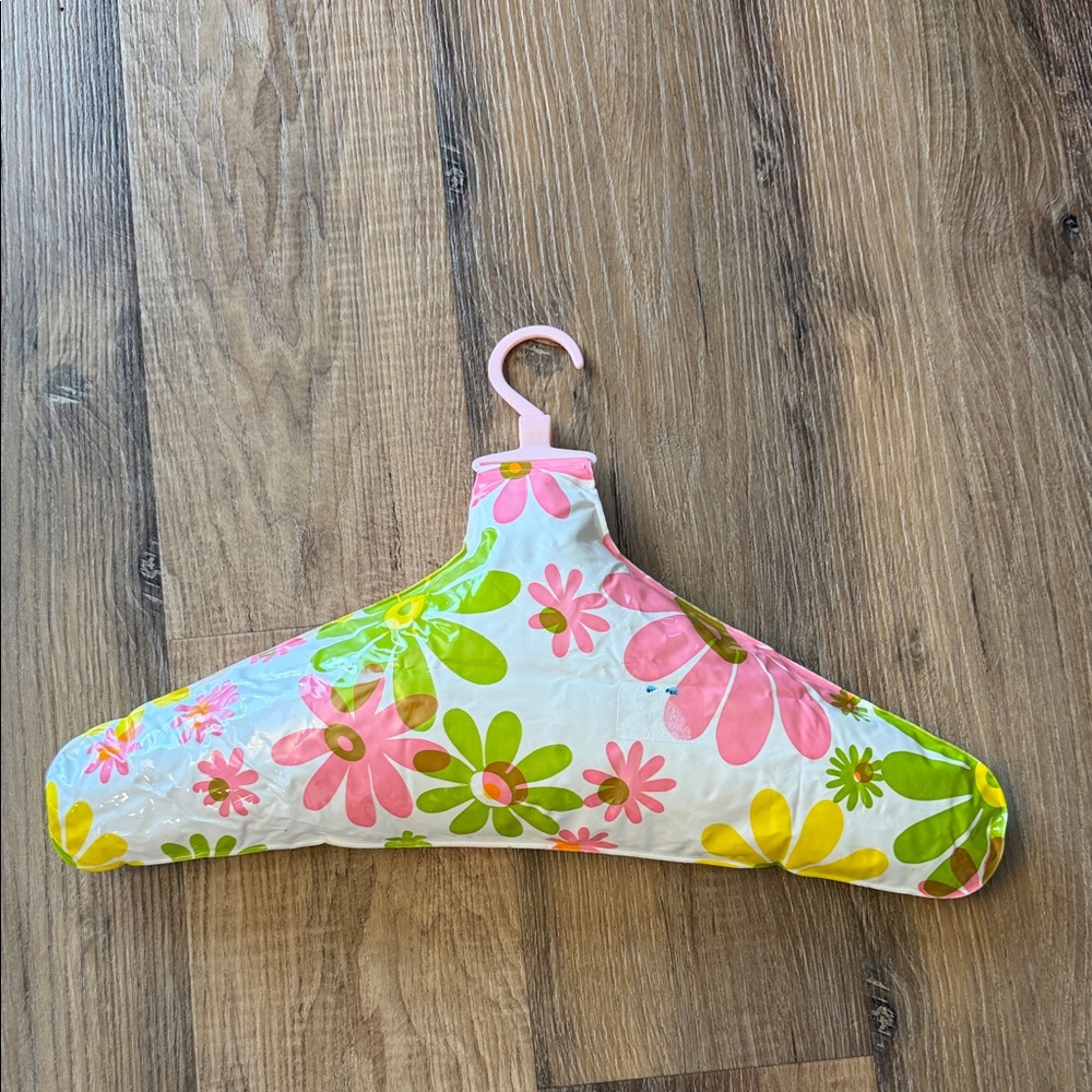 RARE 1960s BLOW UP PSYCHEDELIC COAT HANGER mod floral day-glo GROOVY mid century